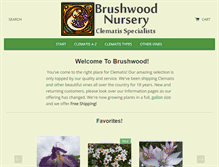 Tablet Screenshot of brushwoodnursery.com